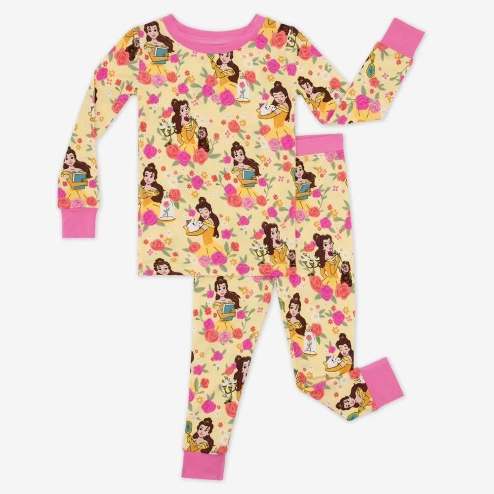 Little Sleepies Disney Princess Belle - Two Piece Pajama Set